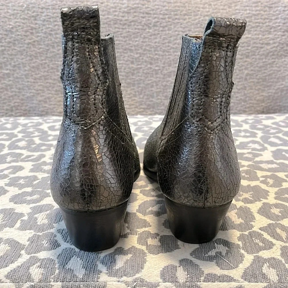 NWOT LEVIS Metallic Leather Western Cowboy Boot, Size 8.5 - Picture 5 of 10